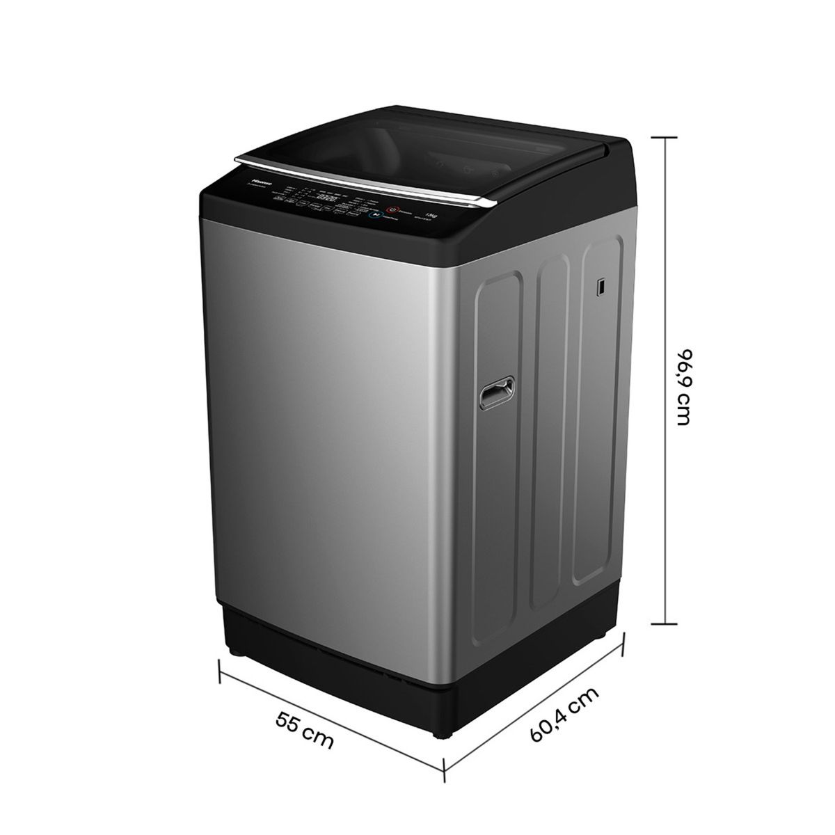 HISENSE - Lavadora 10Kg Wt3J1023Ut Titanium Grey Hisense