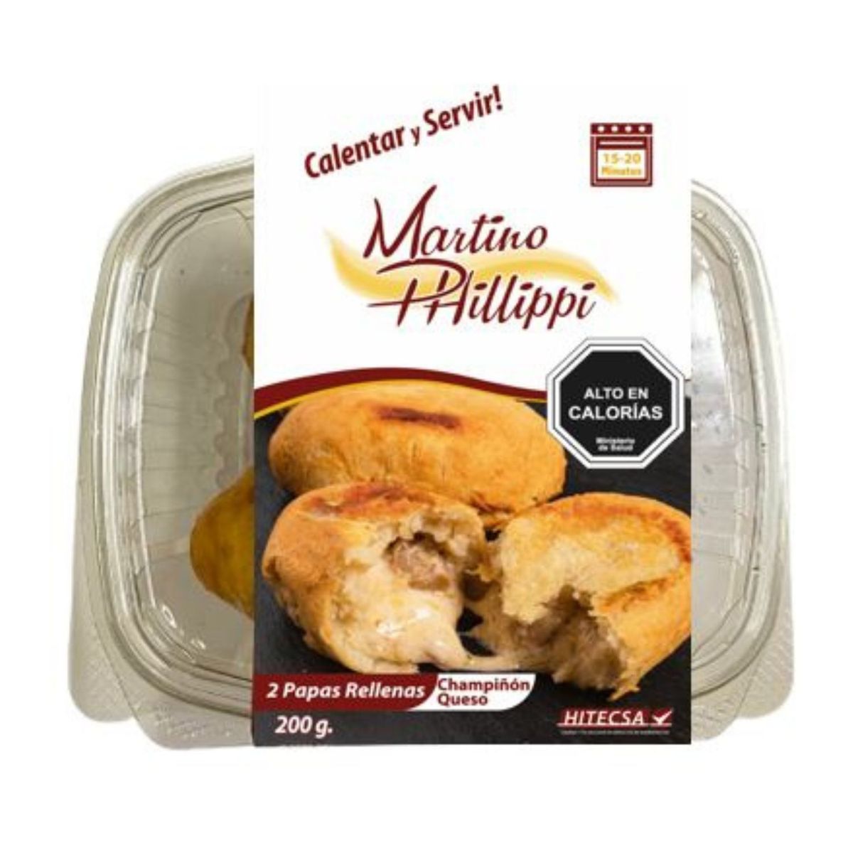 HITECSA - Papas Rellenas Queso y Champiñon Martino Phillippi  2 x 100 g