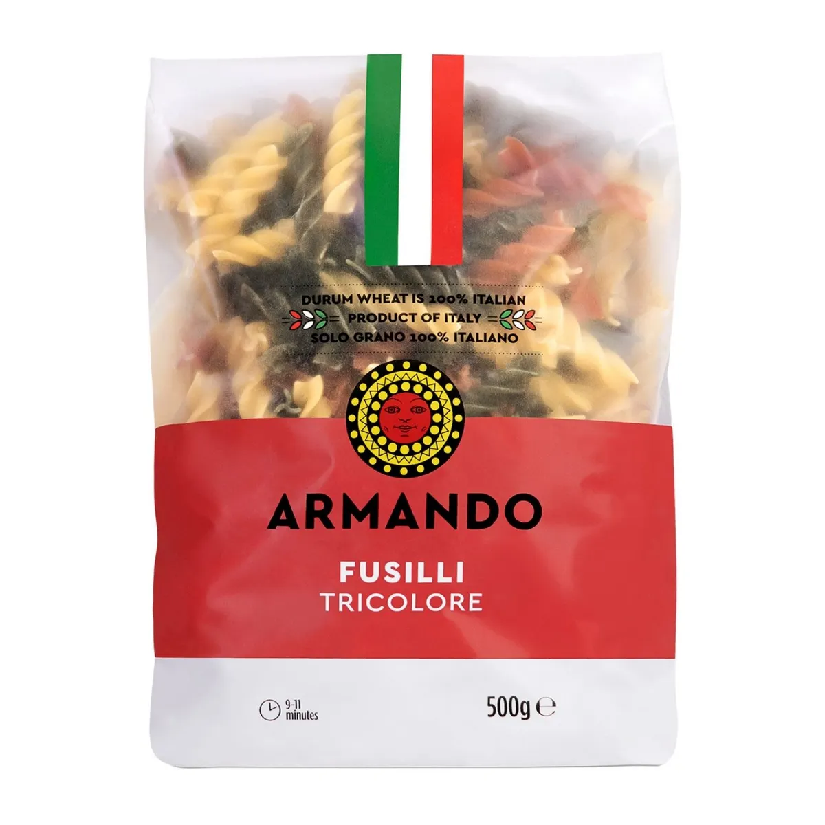 ARMANDO - Pasta Fusilli Tricolor Armando 500 g