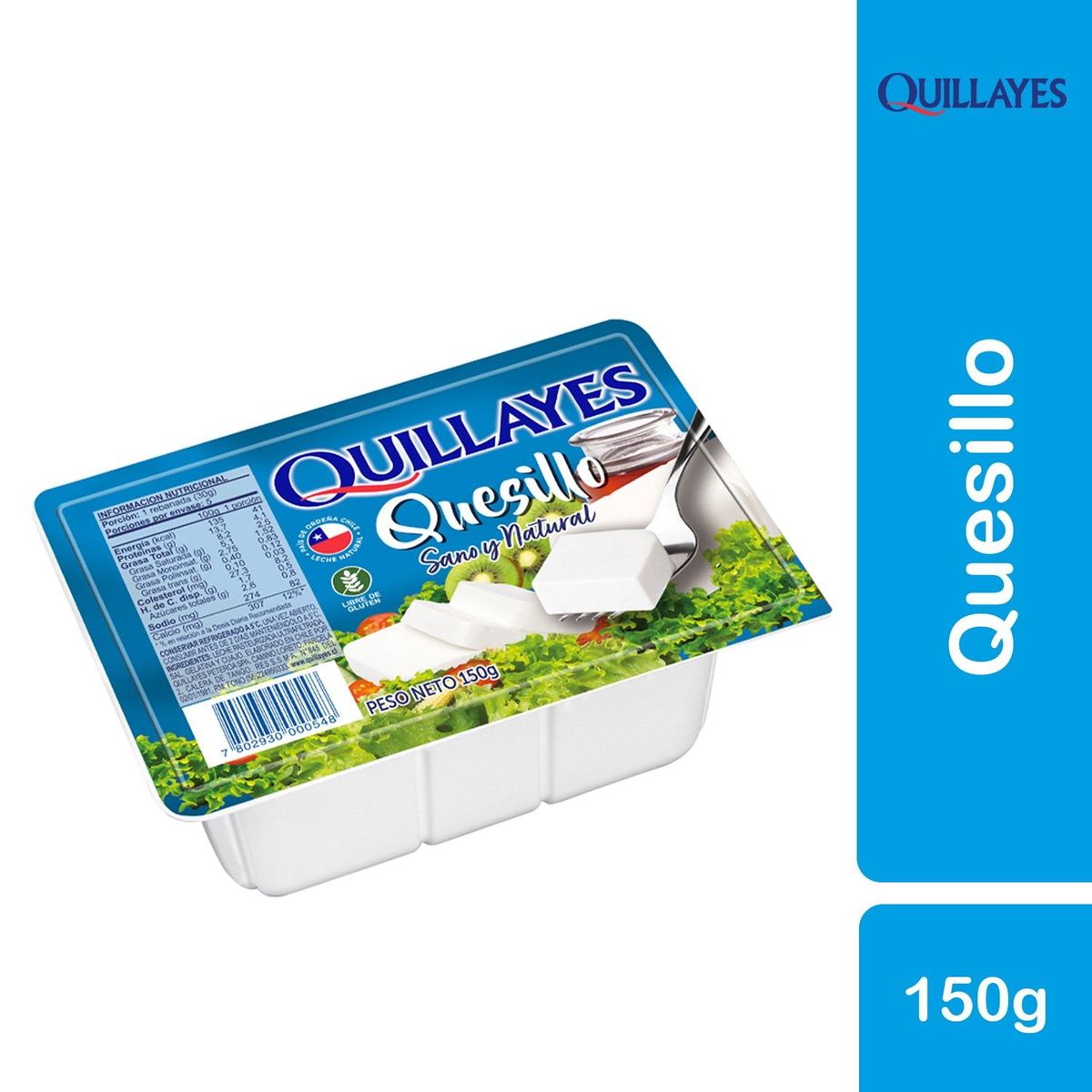 QUILLAYES - Quesillo Fresco Natural Quillayes 150 g