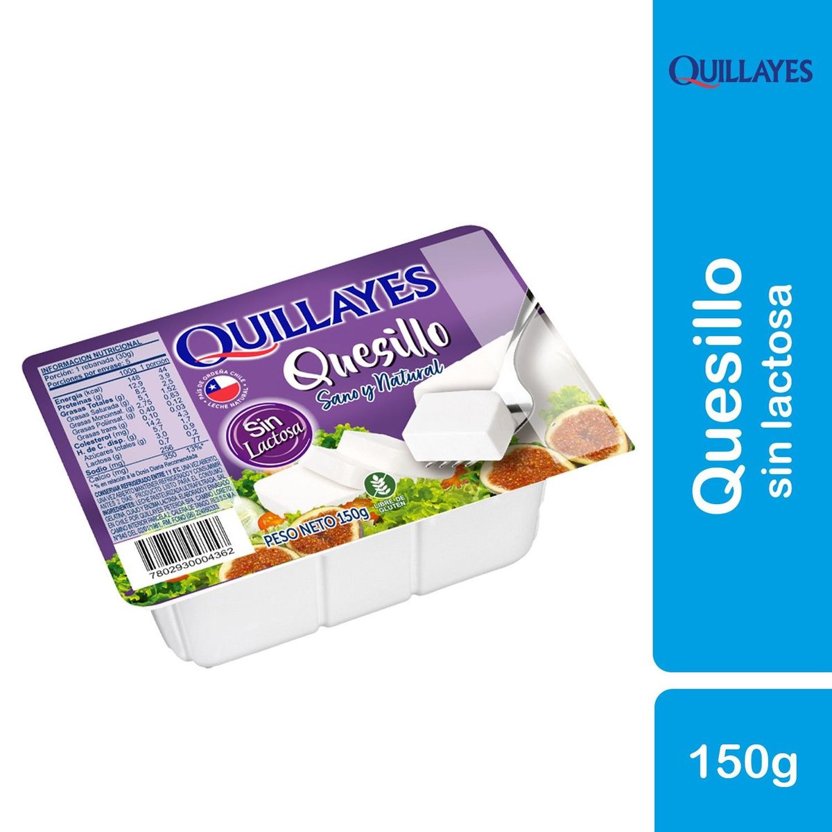 QUILLAYES - Quesillo Fresco Sin Lactosa Quillayes 150 g