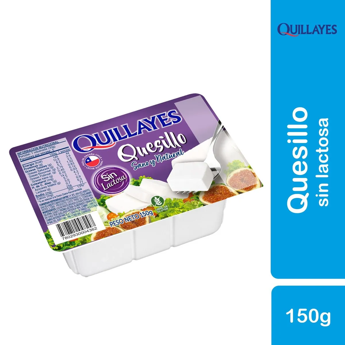 QUILLAYES - Quesillo Fresco Sin Lactosa Quillayes 150 g