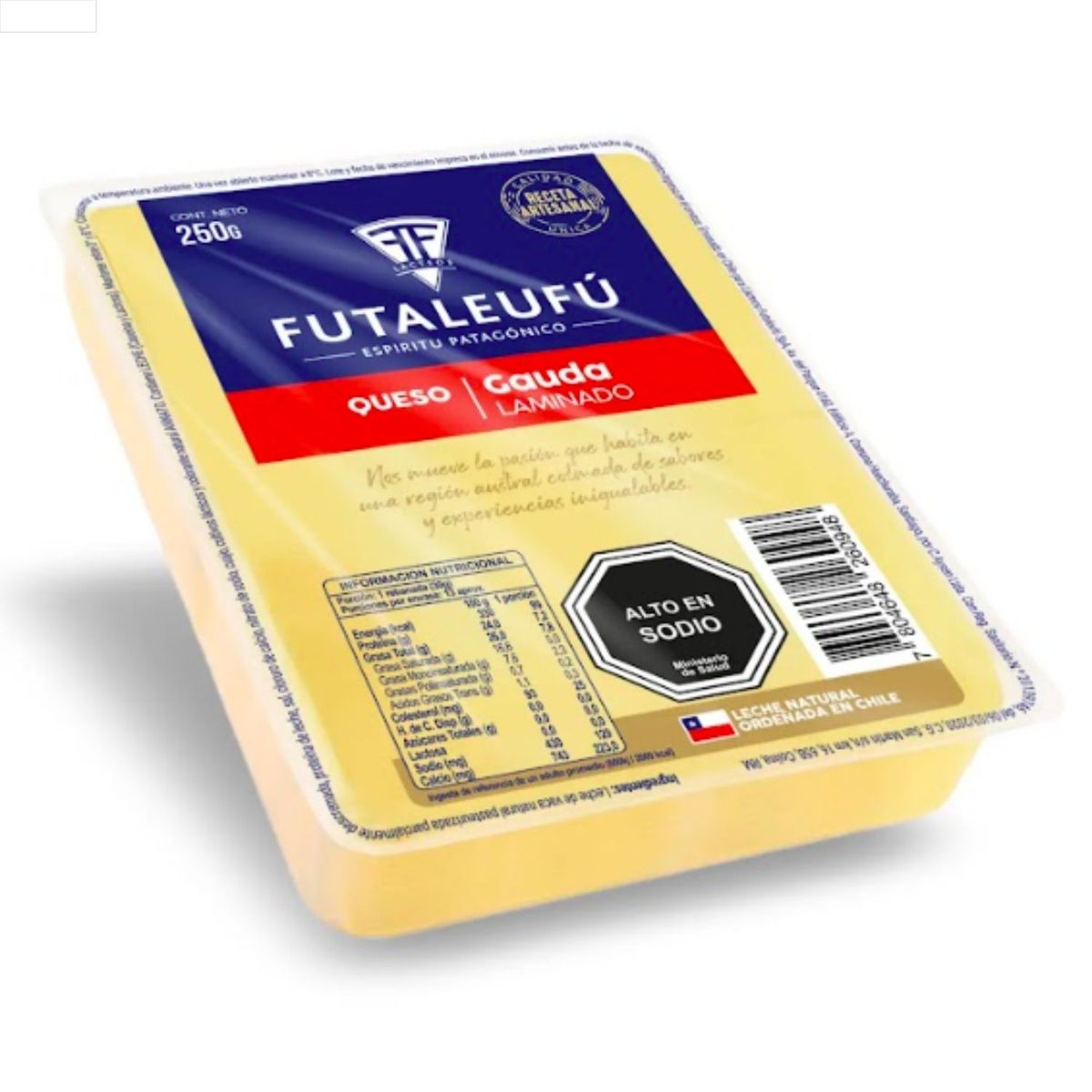 FUTALEUFU - Queso Gauda Laminado Futaleufu 250 g