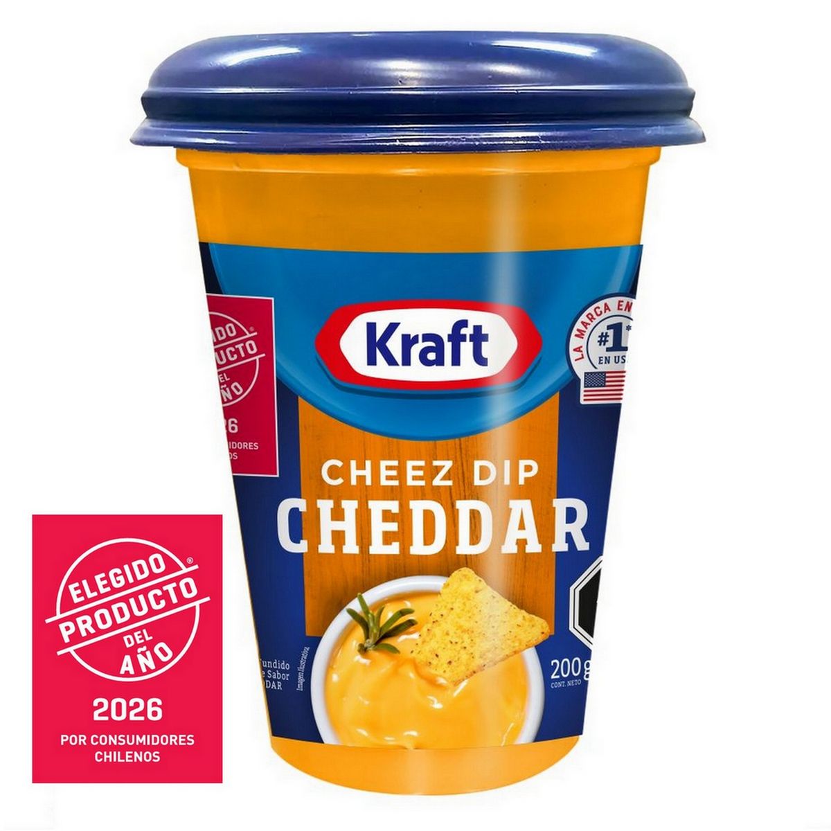 KRAFT - Queso Cheddar Untable Pote Kraft 200 g