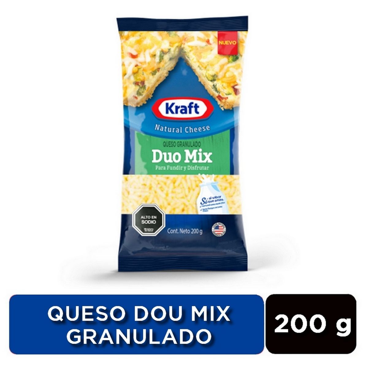 KRAFT - Queso Granulado Duo Mix Kraft 200 g