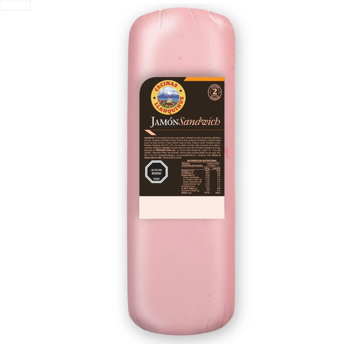 LLANQUIHUE - Jamón Sándwich Laminado Grado 2 Llanquihue a Granel