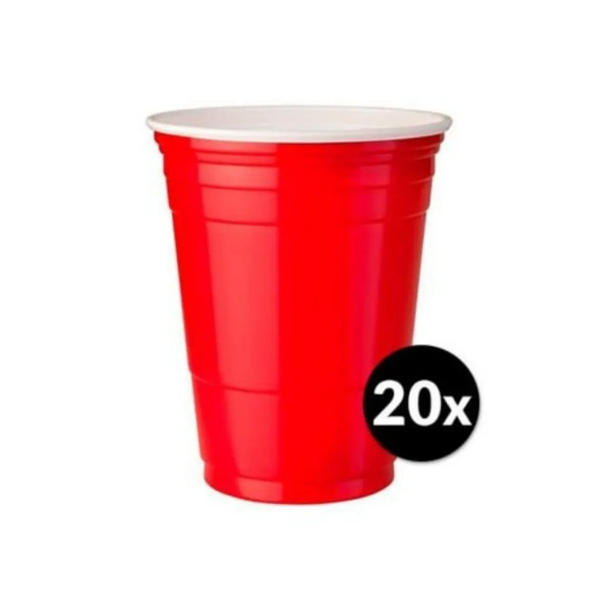 TOTTUS - VASO PLASTICO ROJO 20UN.
