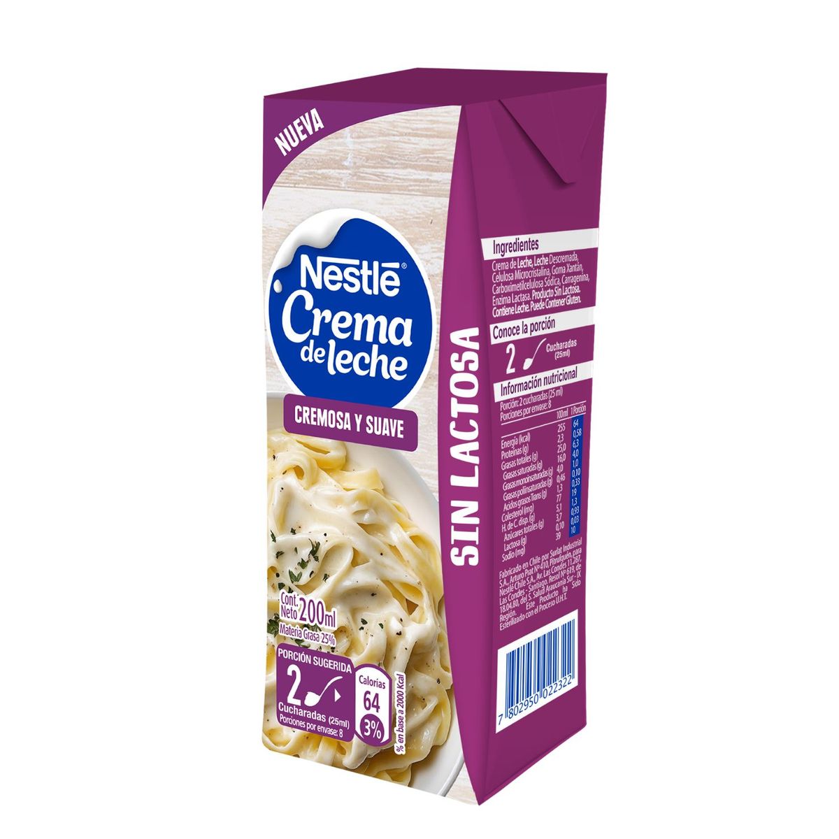 NESTLE - Crema de Leche Sin Lactosa Nestle 200 ml