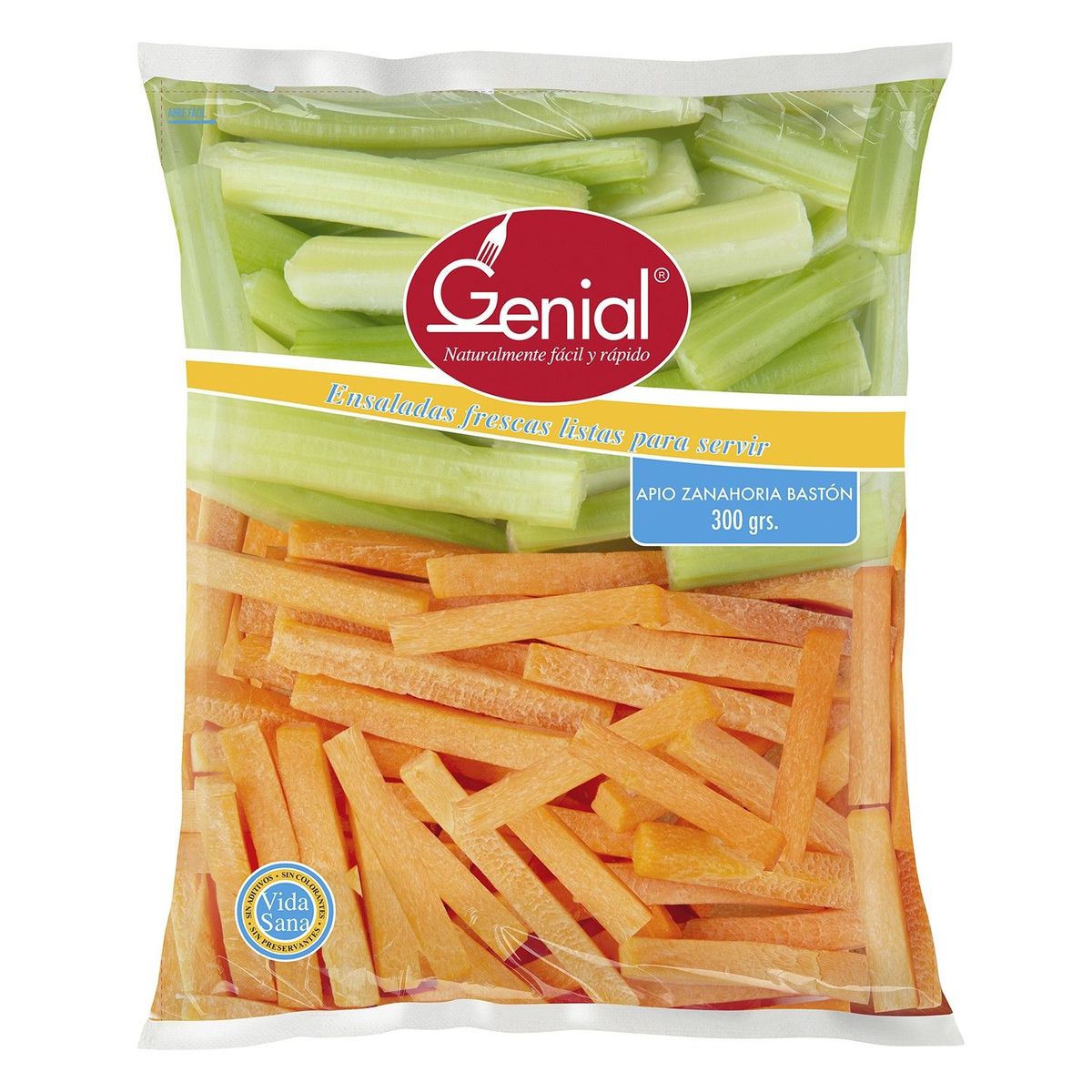 GENIAL - Ensalada Apio y Zanahoria en Bastón Genial 300 g