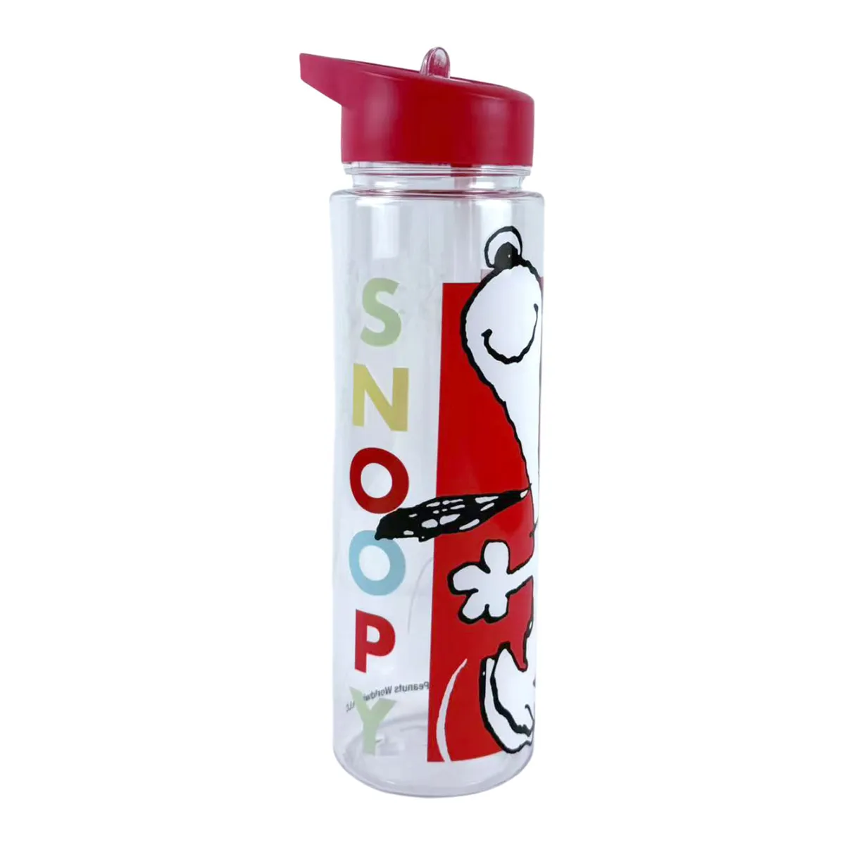 SNOOPY - Botella Plástica Snoopy Rojo