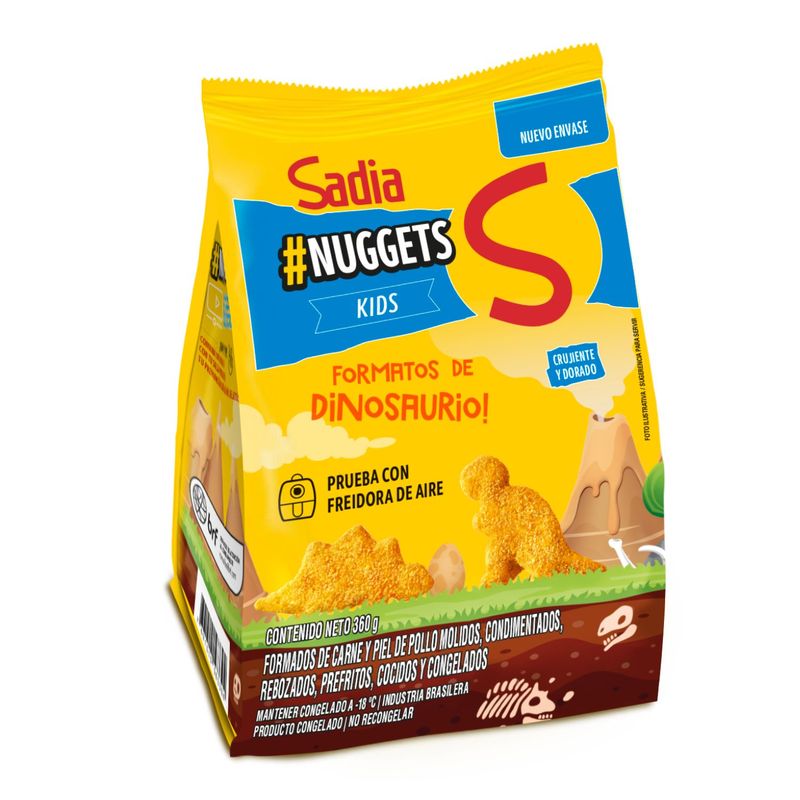SADIA - Nuggets de Pollo Kids Dinosaurios Congelados Sadia 360 g