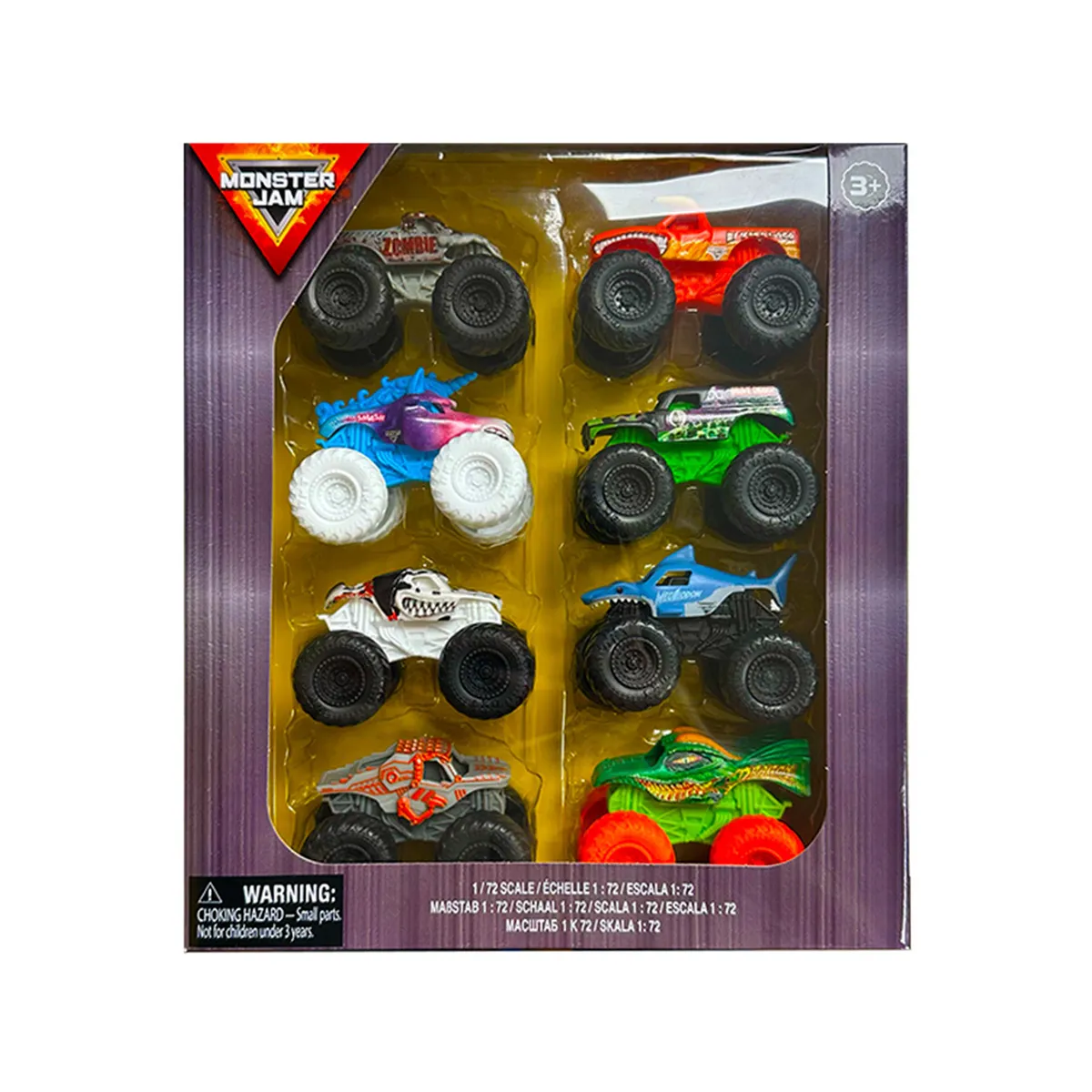 MONSTER JAM - Monster Jam Pack 8 Vehiculo 1:72