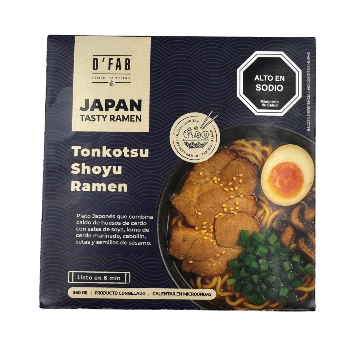  - Ramen Artesanal Tonkotsu Shoyu Congelado D'Fab 375 g