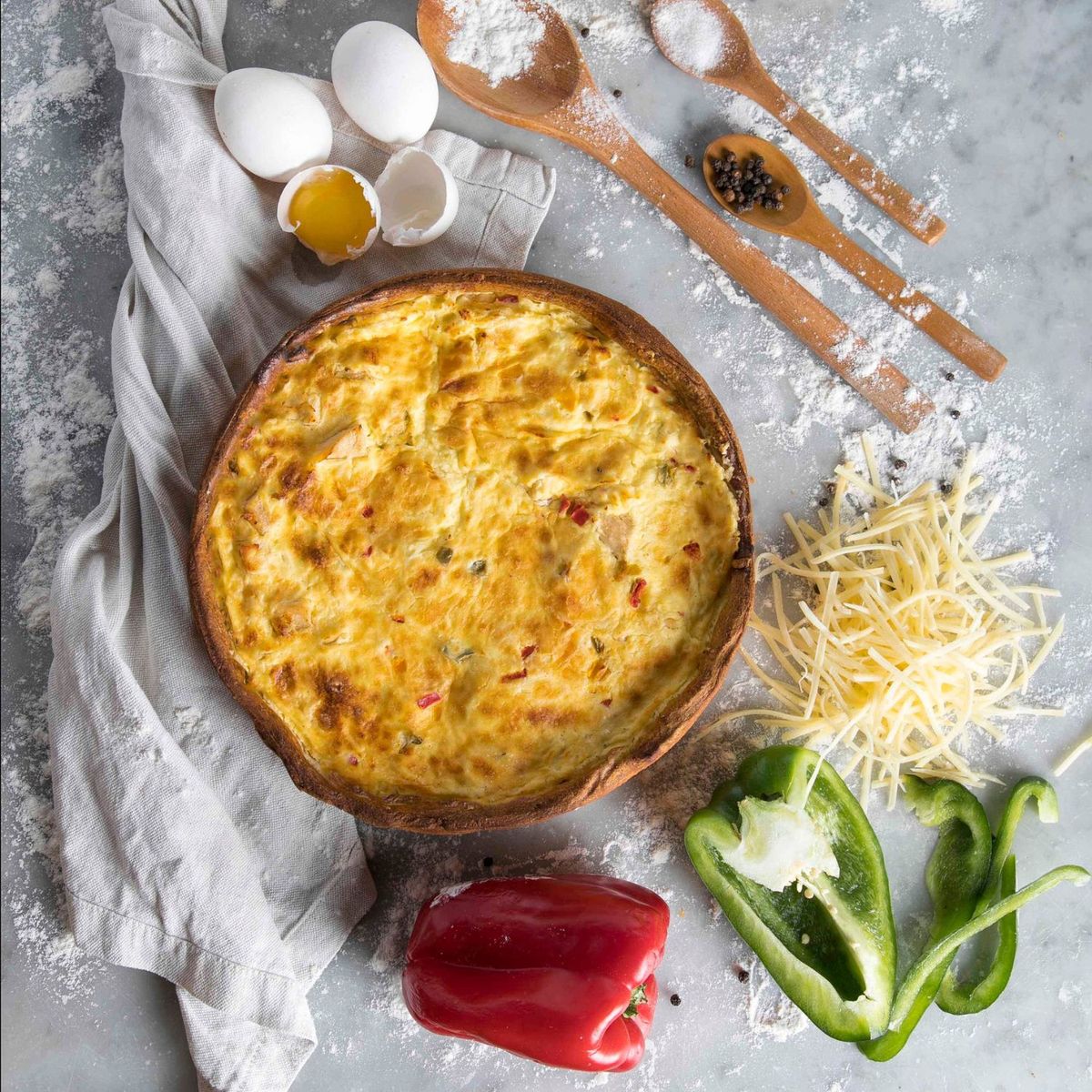  - Quiche de Pollo Pimentón Congelado D'Fab 1 Kg