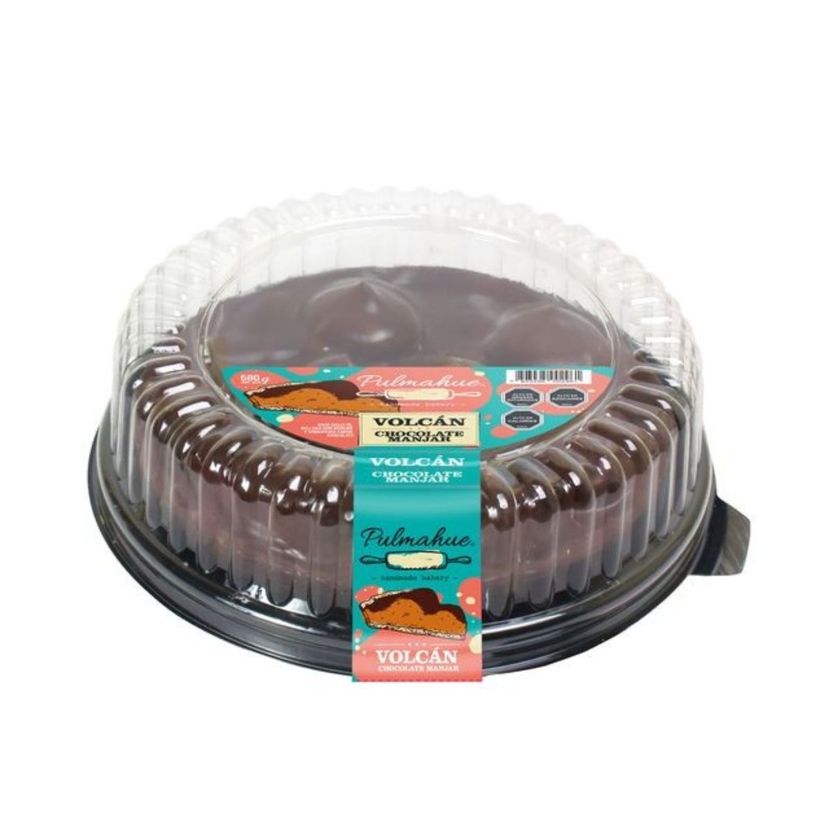 PULMAHUE - Tarta Volcán Chocolate y Manjar Pulmahue 580 g