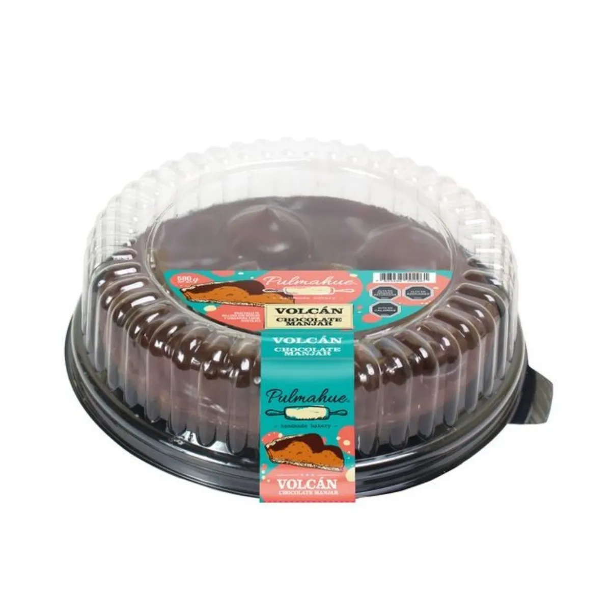 PULMAHUE - Tarta Volcán Chocolate y Manjar Pulmahue 580 g