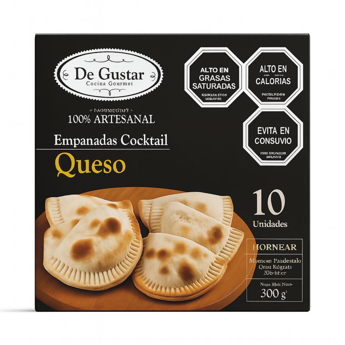 DEGUSTAR - Empanadas Cocktail de Queso Congeladas Degustar 10 Un