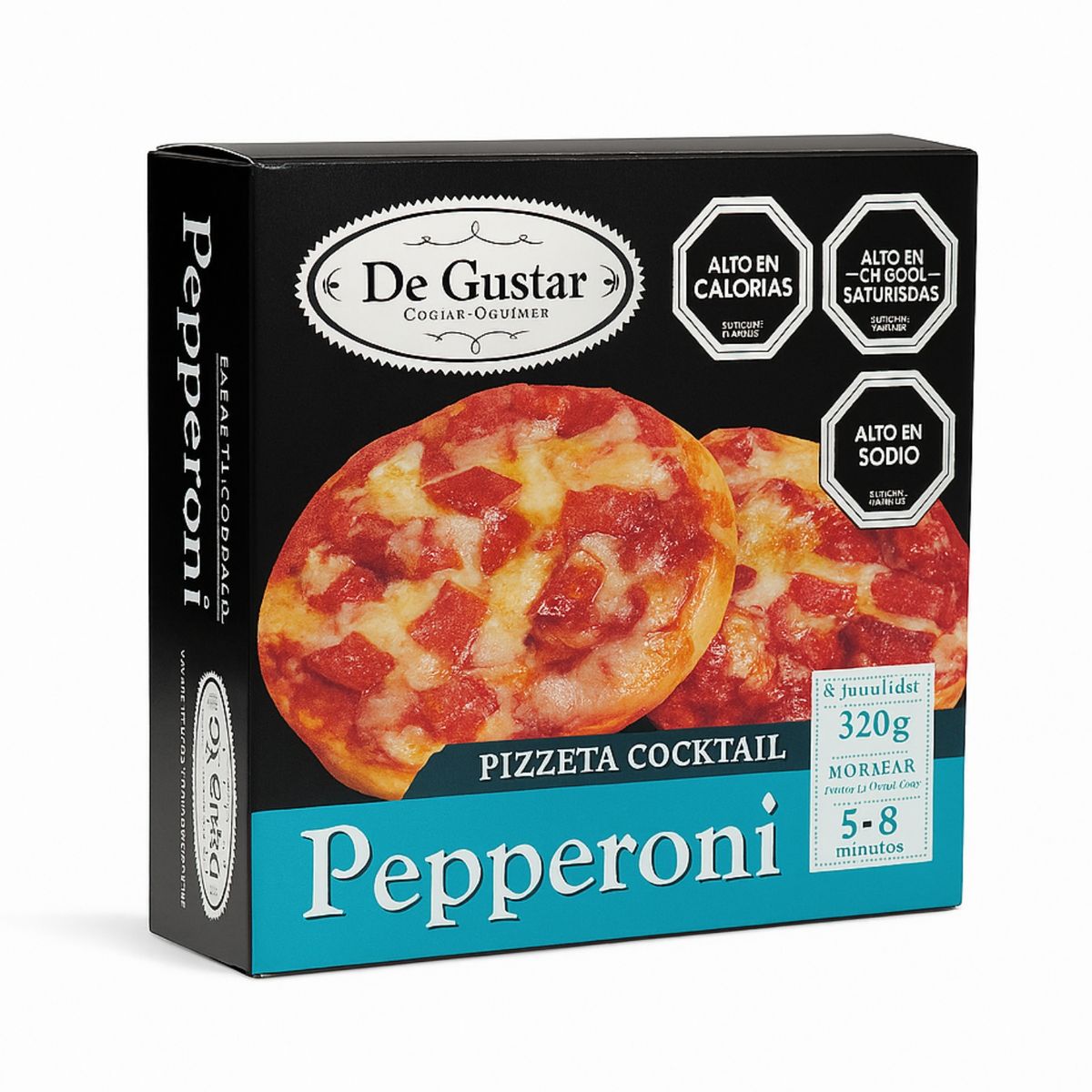 DEGUSTAR - Pizzetas de Pepperoni Congeladas Degustar 10 Un