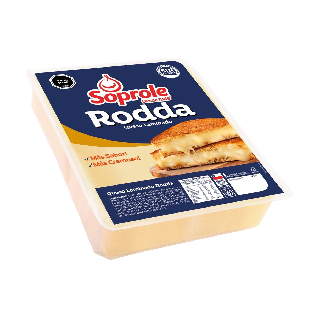SOPROLE - Queso Rodda Laminado Soprole a Granel