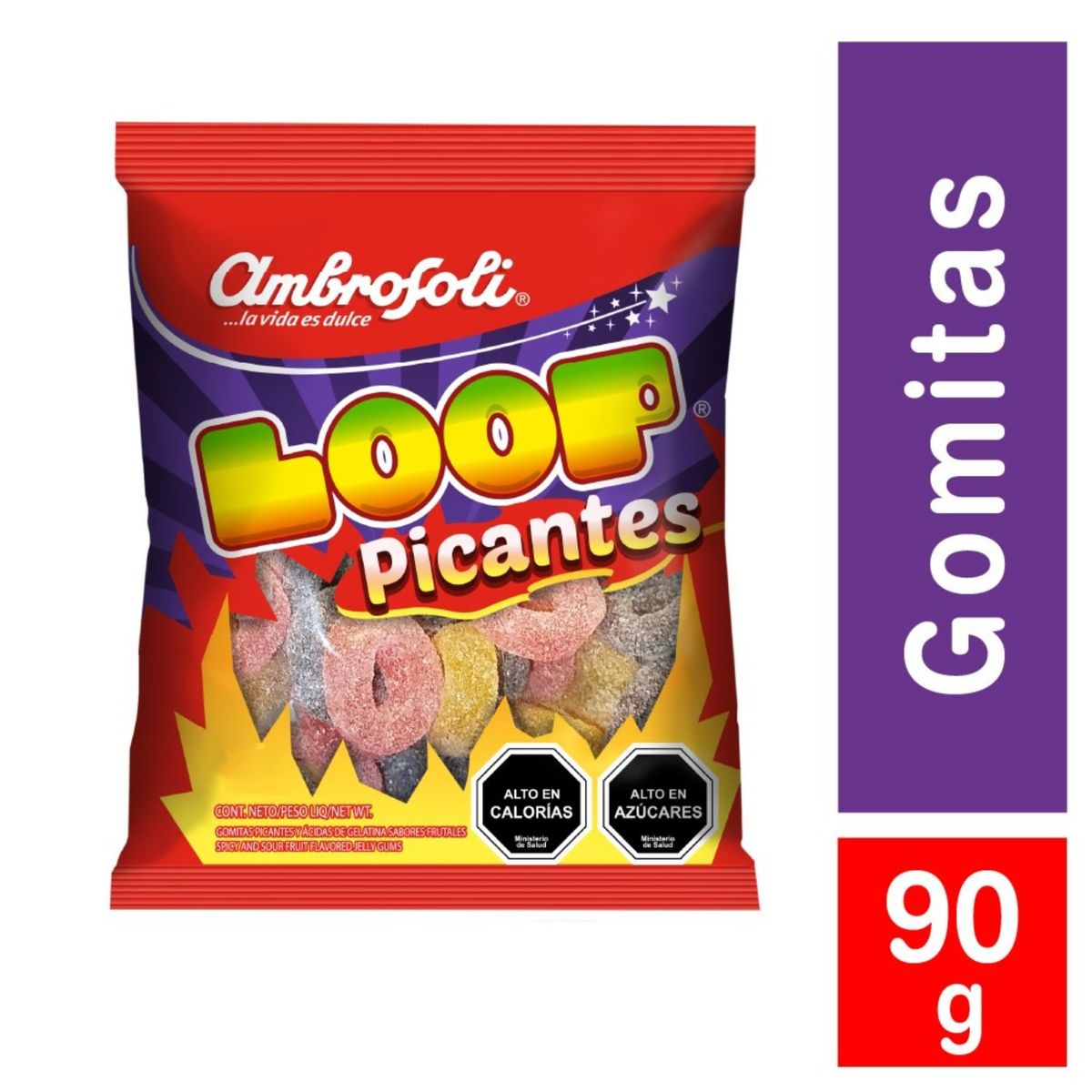 AMBROSOLI - Gomitas Loop Picantes Ambrosoli 90 g