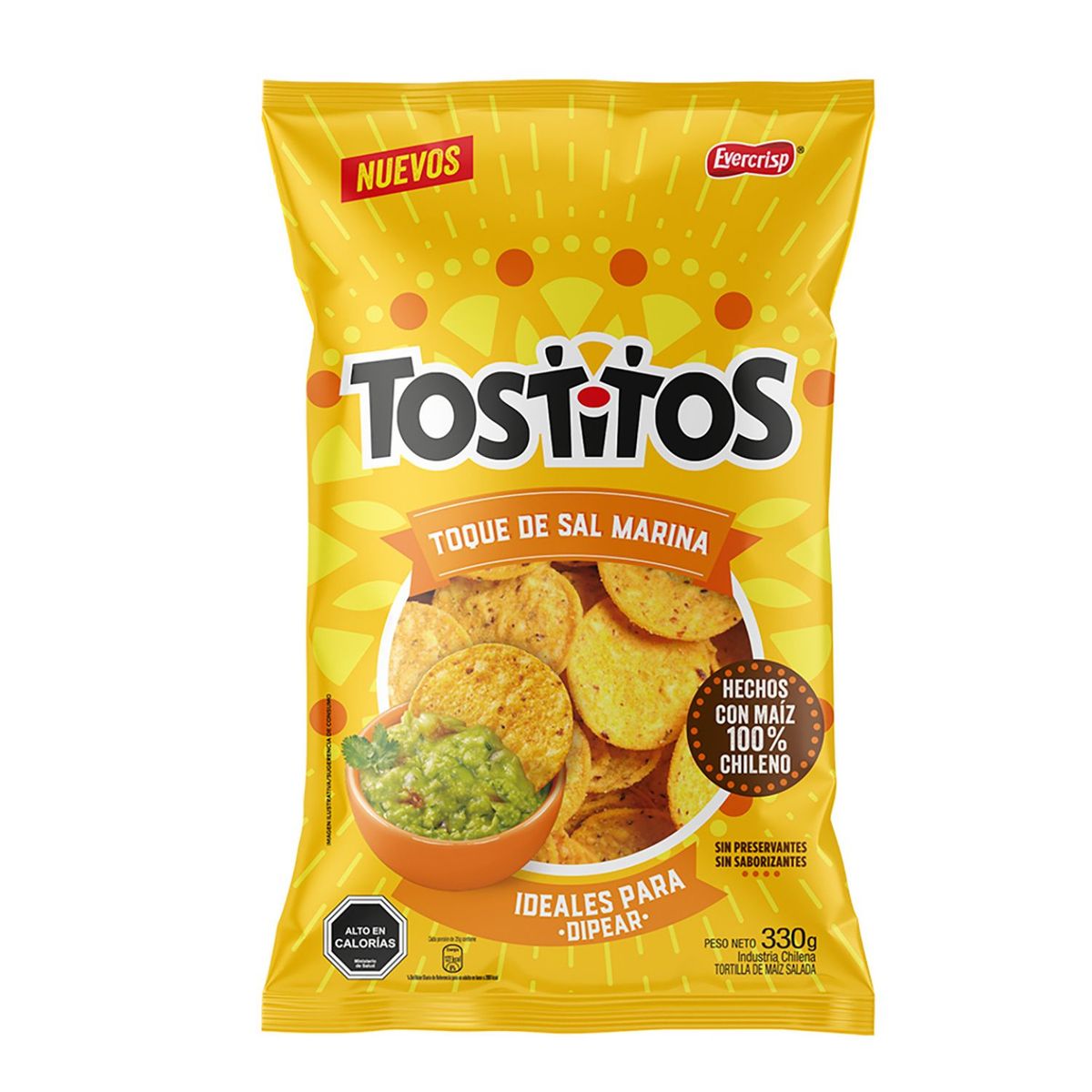 EVERCRISP - Tortillas de Maíz Tostitos con Sal de Marina Evercrisp 330 g