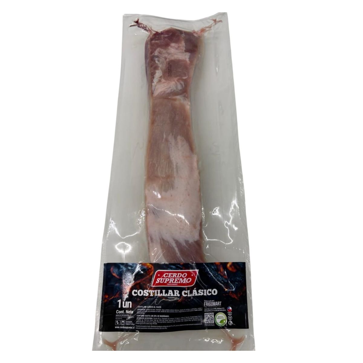 CERDO SUPREMO - Costillar de Cerdo Clásico Refrigerado al Vacío Peso Variable