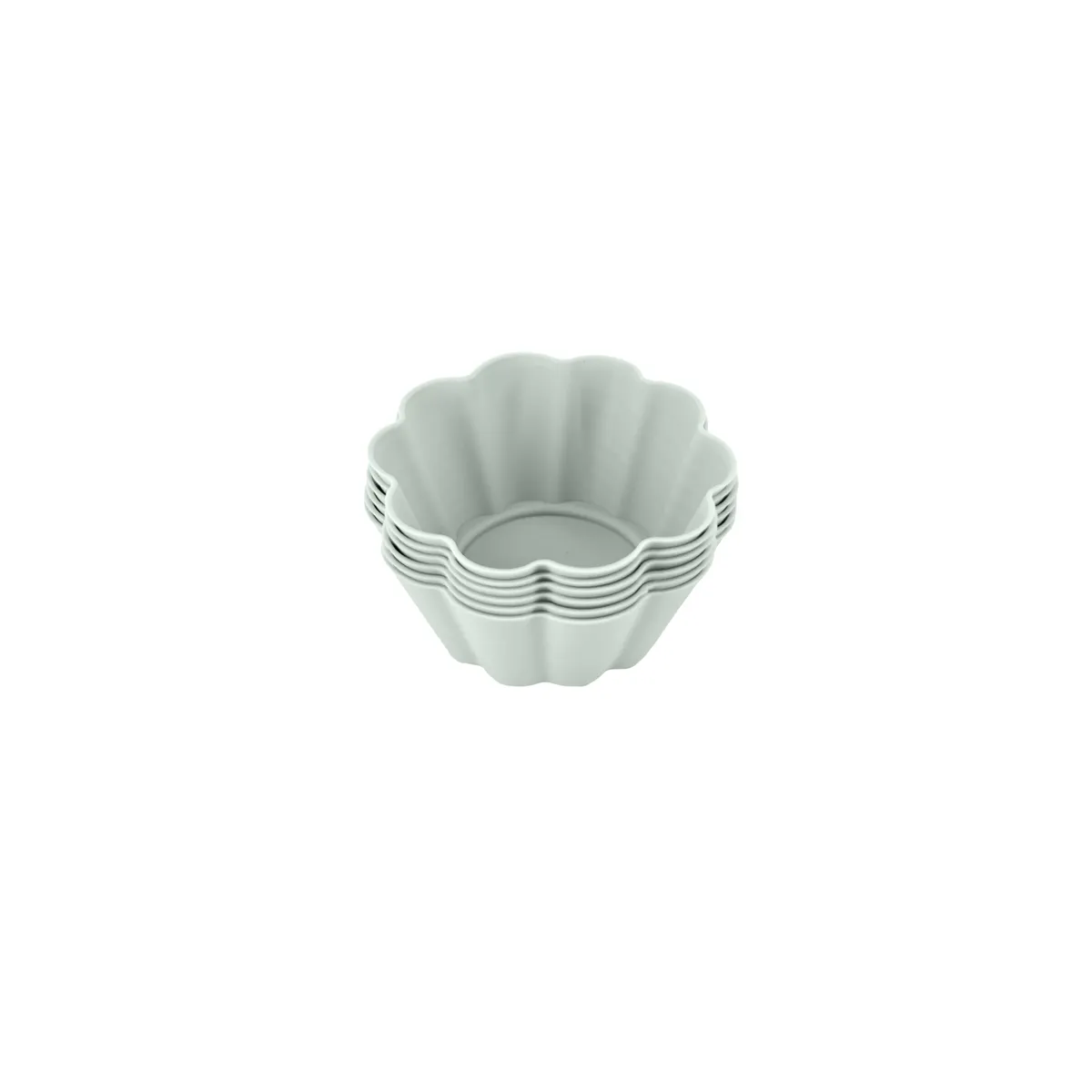 CASA JOVEN - Set 6 Moldes Silicona Cupcakes Flor