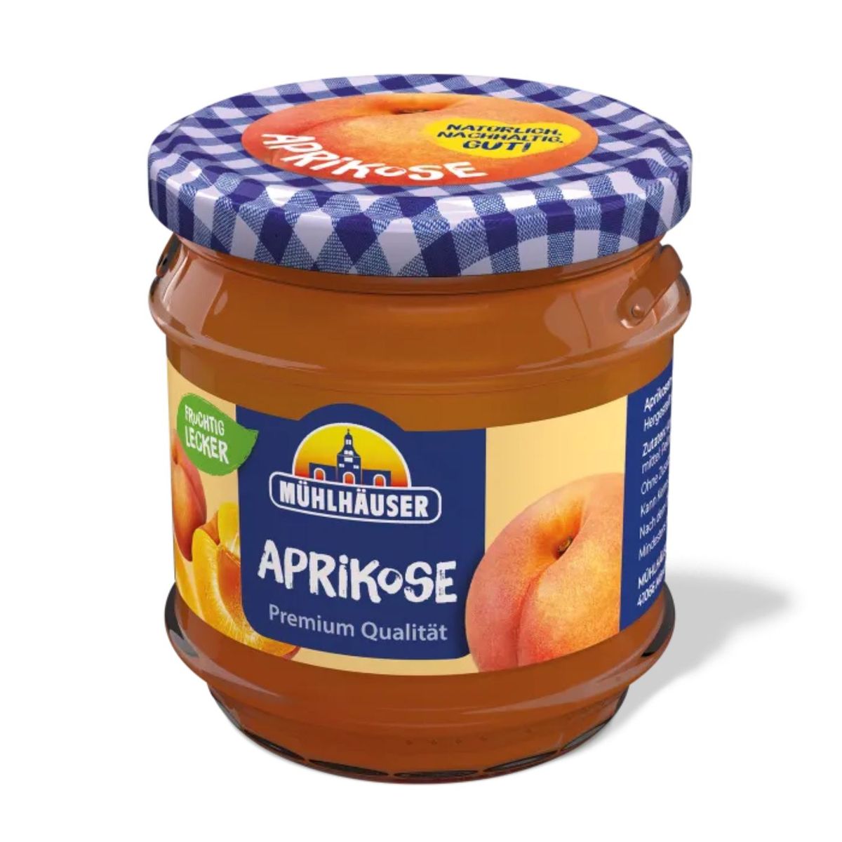 MUHLHAUSER - Mermelada de Damasco Frasco Muhlhauser 225 g