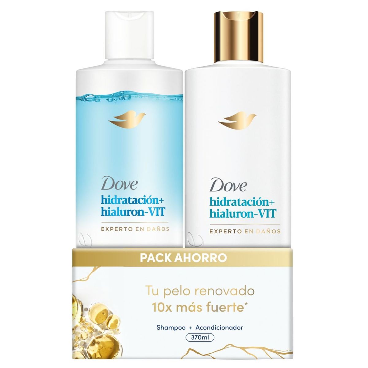 DOVE - Pack Shampoo y Acondicionador Hidratación Dove 2X370 ml