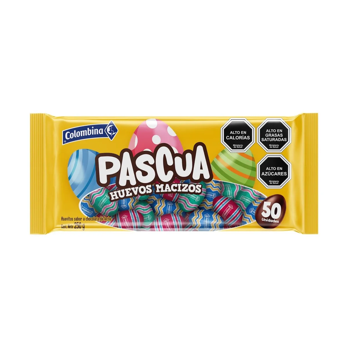 COLOMBINA - Huevitos de Pascua Macizos Colombina 250 g