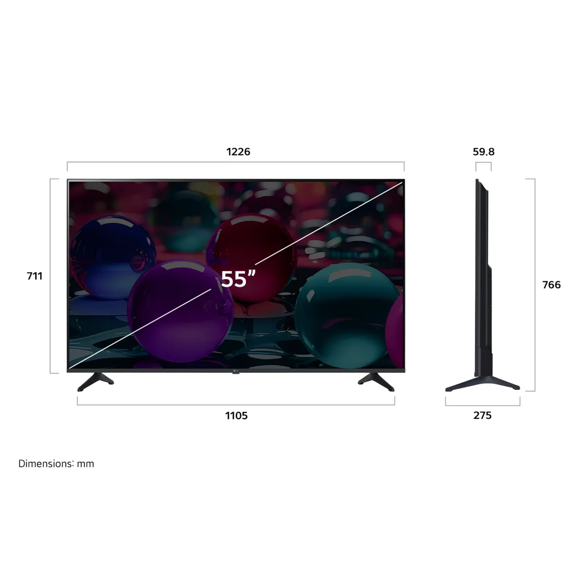LG - Smart TV 55 4K UHD AI 55UA7300PSB.AWHQ LG