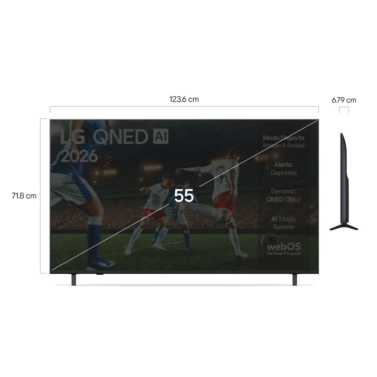 LG - Smart Tv 55 Uhd 55Qned73Asa+Magic Remote