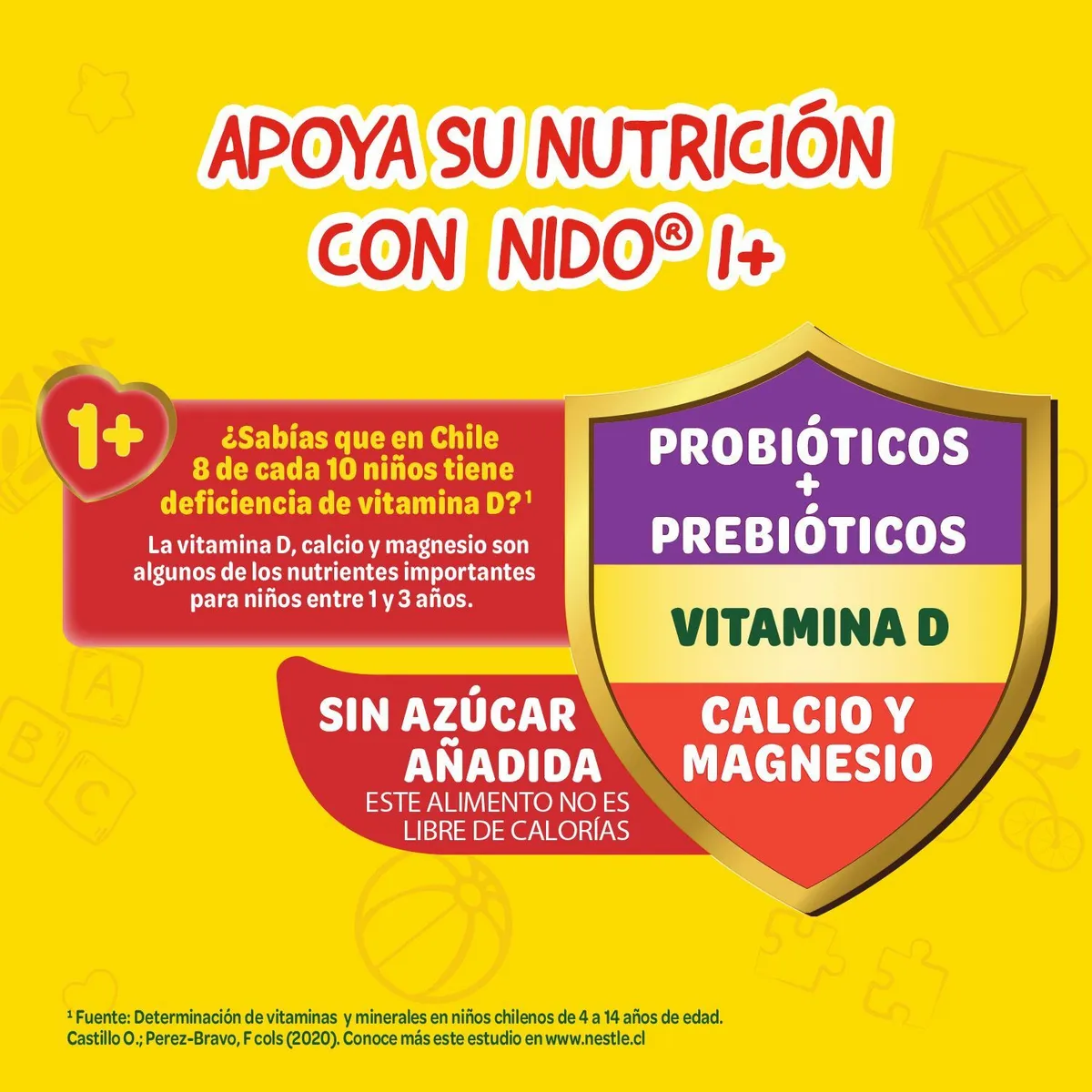 NIDO - Leche en Polvo Tarro 1+ Nido 800 gr