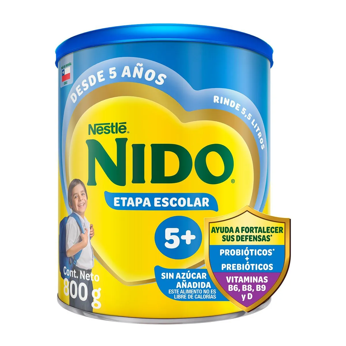 NIDO - Leche en Polvo Tarro 5+ Nido 800 gr