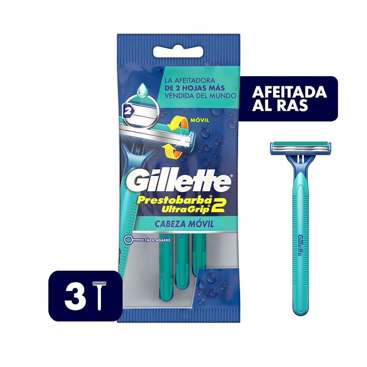 GILLETTE - Máquinas Para Afeitar Prestobarba Ultragrip Desechables