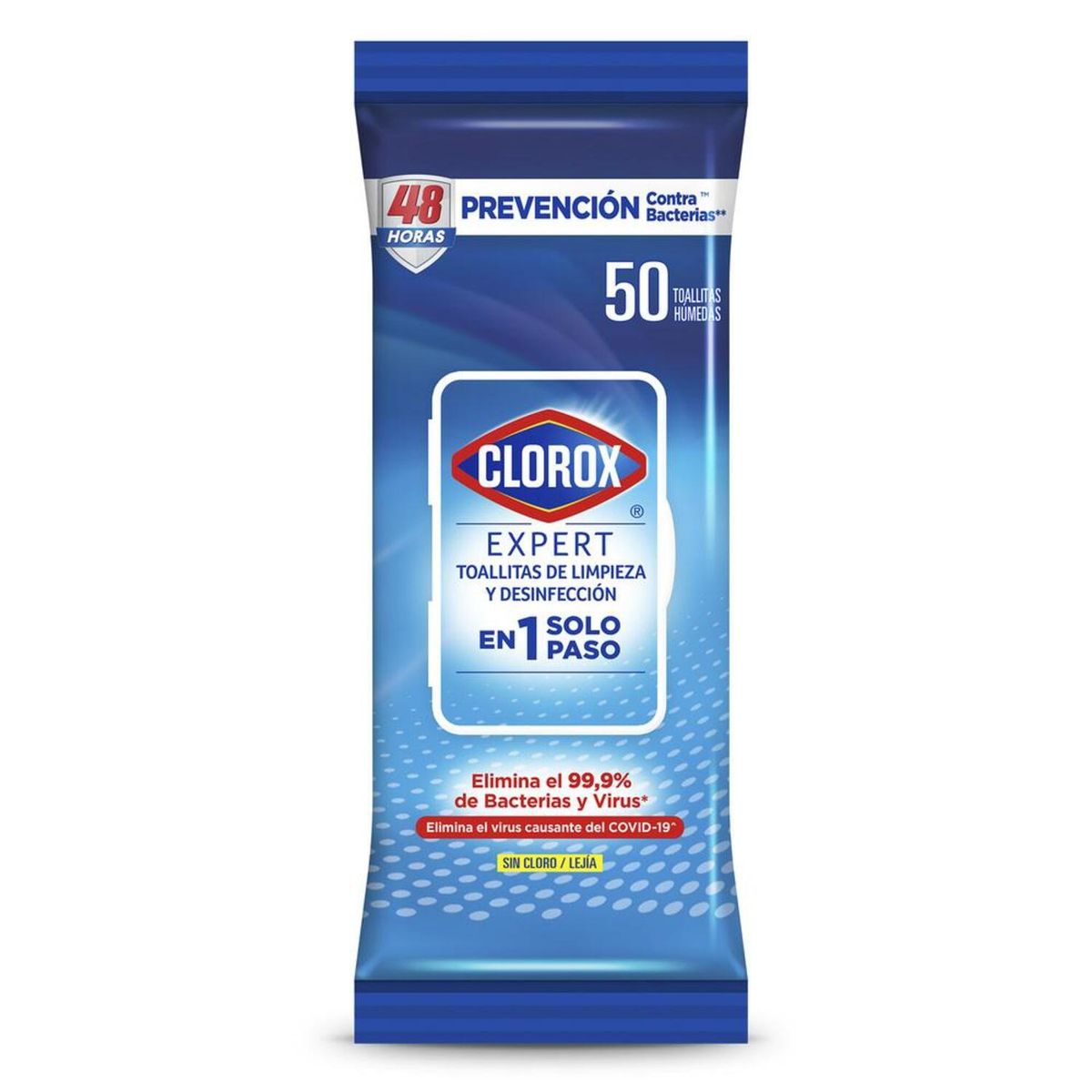 CLOROX - Toallas Húmedas Desinfectantes Clorox Expert 50 Un
