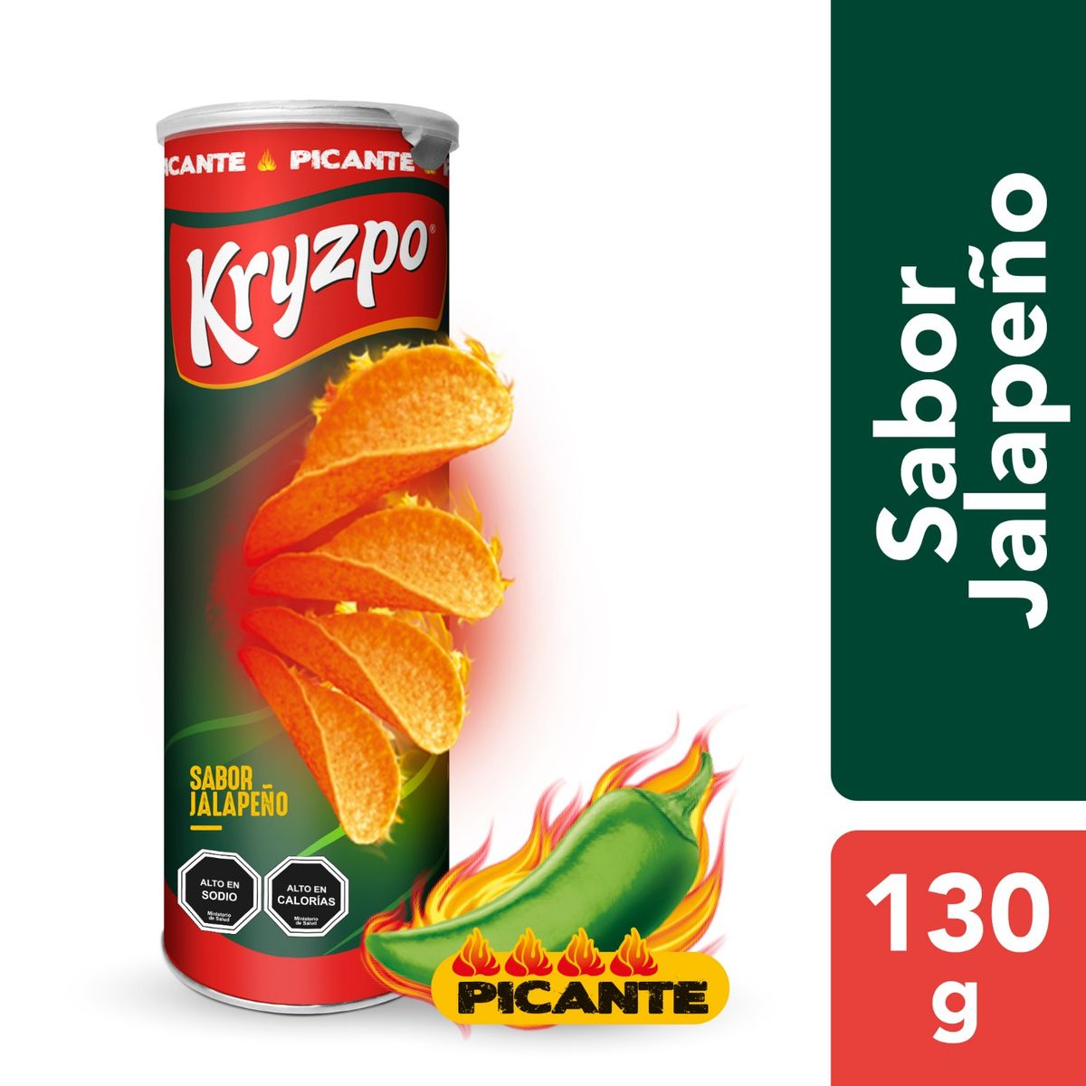 KRYZPO - Papas Fritas Kryzpo Jalapeño 130 g