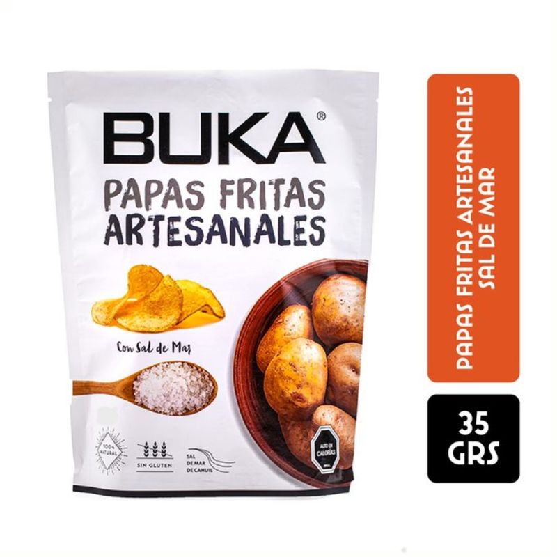 BUKA - Papas Fritas Buka Sal de Mar 35 g