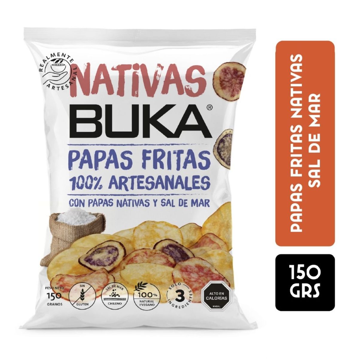 BUKA - Papas Fritas Buka Nativa 150 g