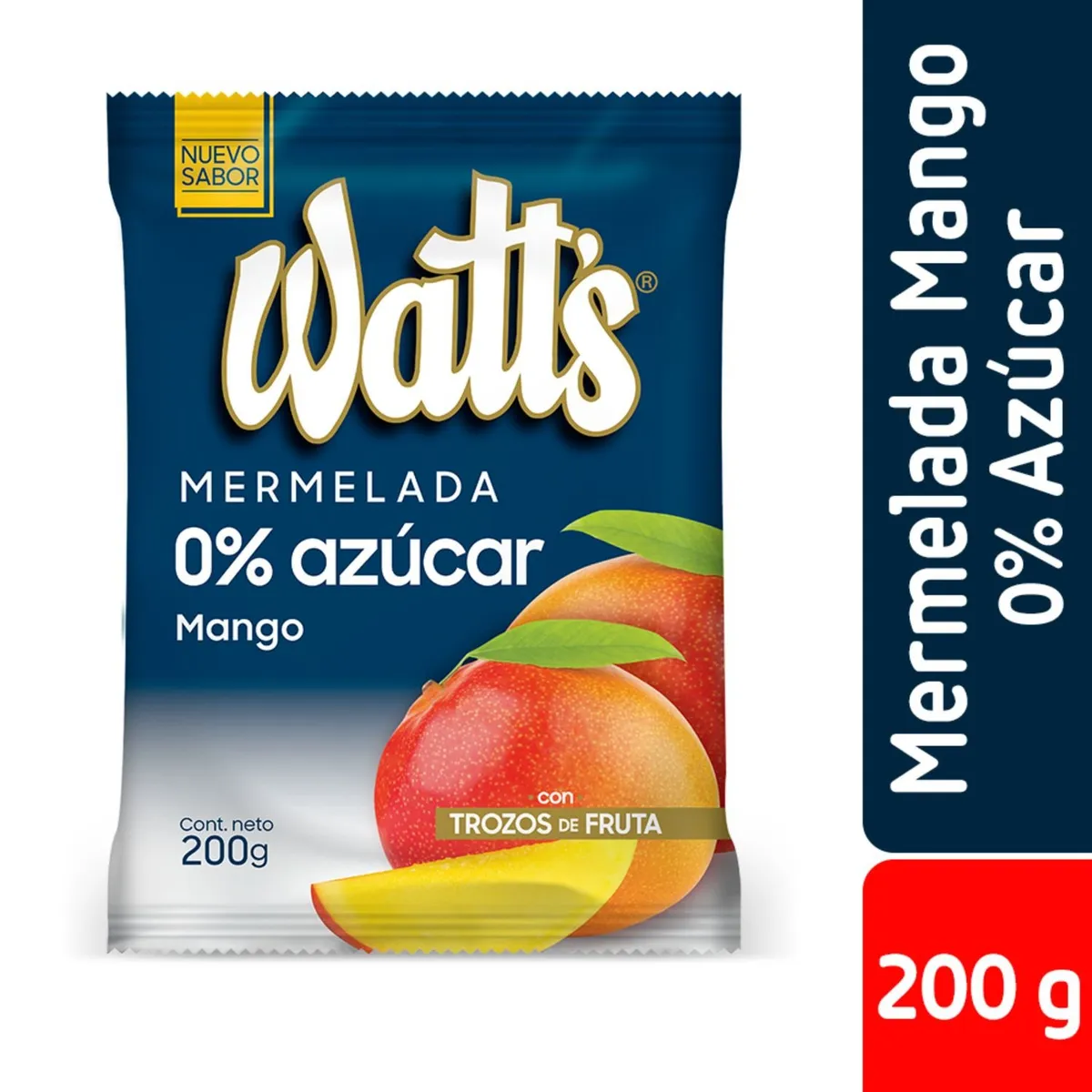 WATTS - Mermelada Mango 0% Azúcar Watts 200 g