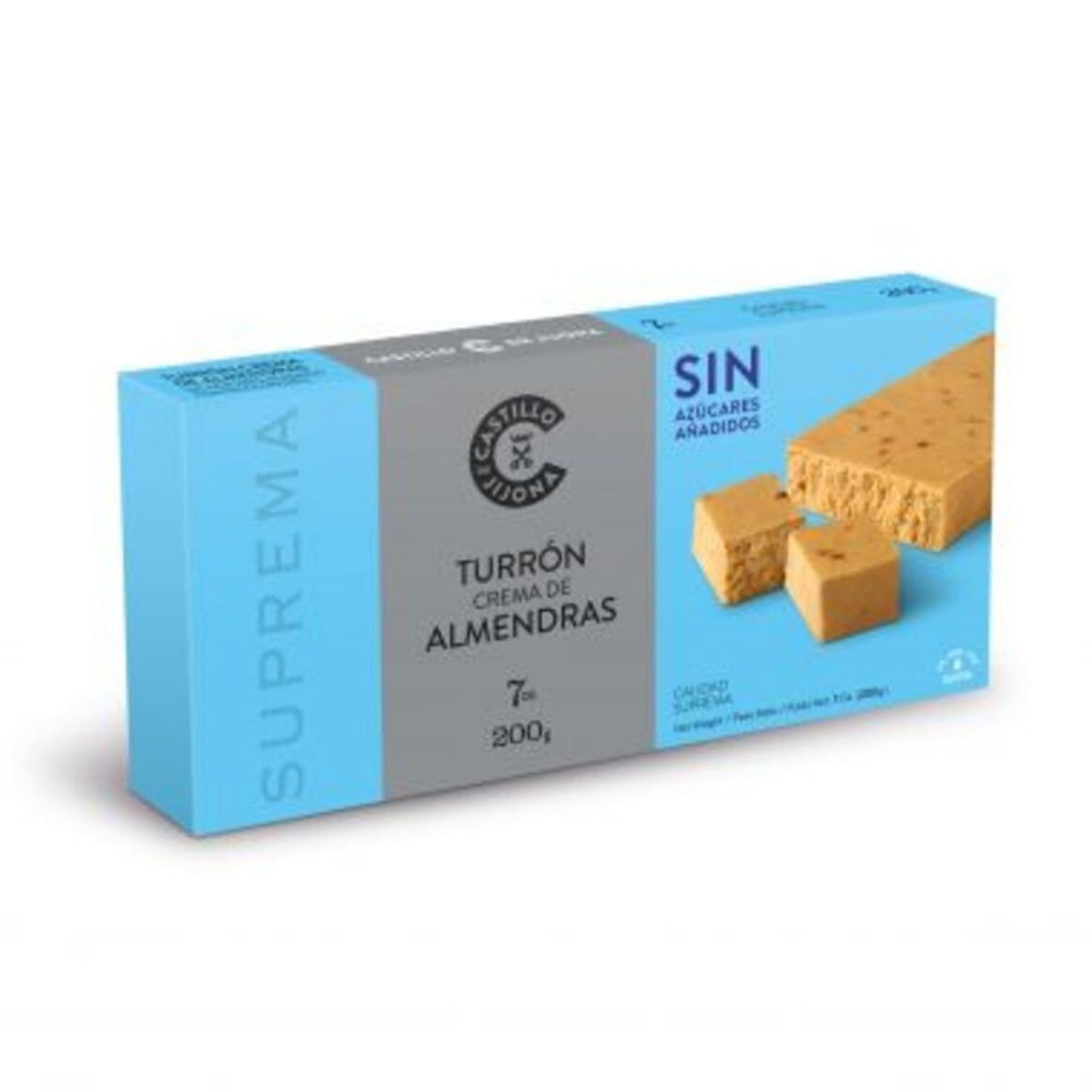 CASTILLO JIJONA - TURRON CREMA AL S/AZUCAR CASTILLO 200 GR