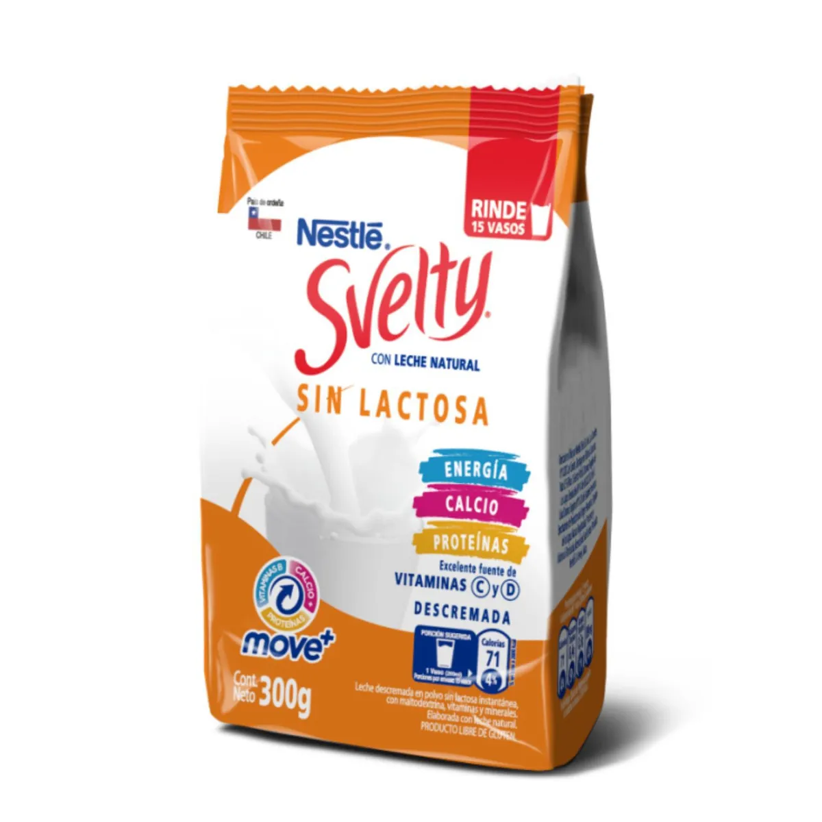 SVELTY - Leche en Polvo Svelty Sin Lactosa 300 g