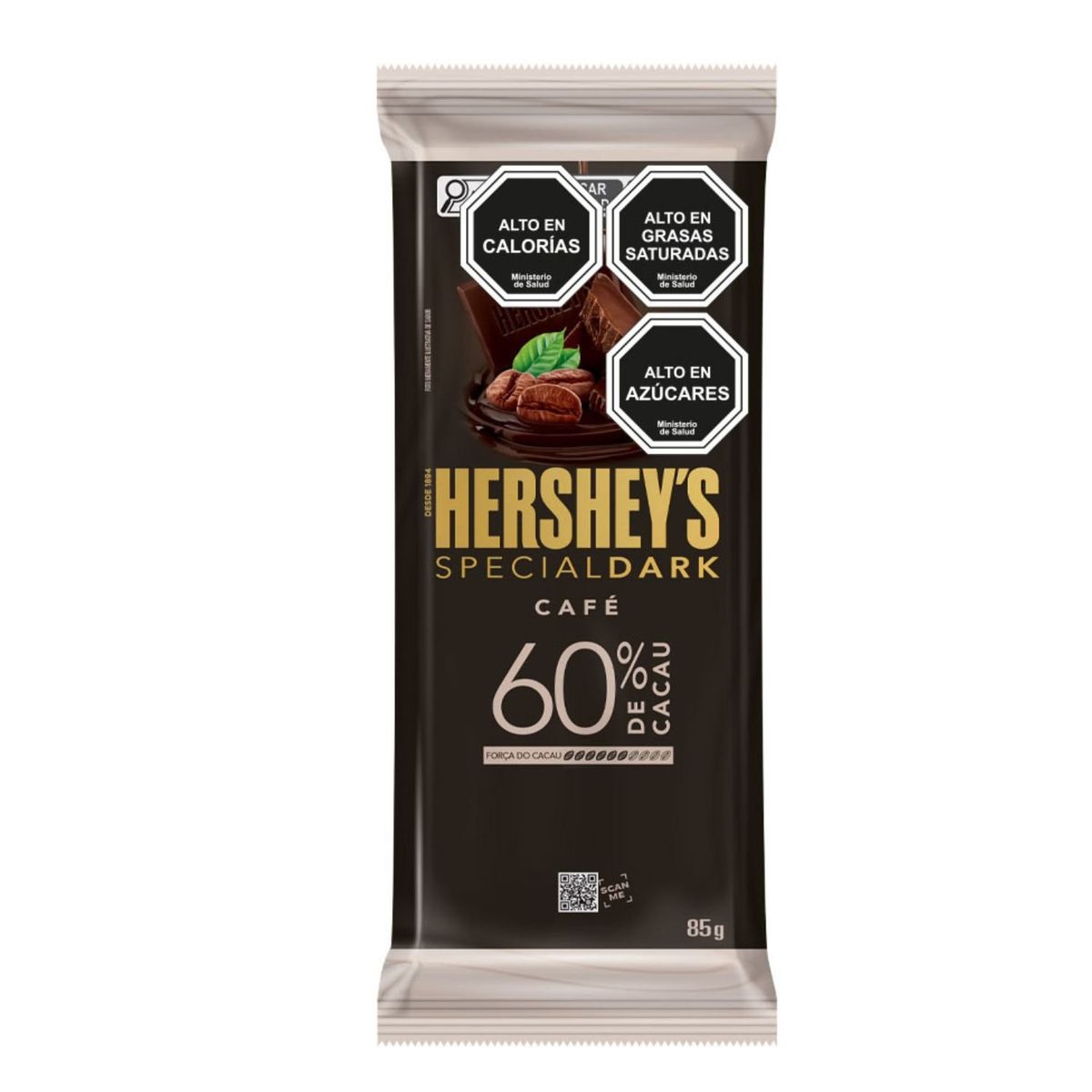 HERSHEYS - Barra Chocolate Hershey Café 60% Cacao 85 g