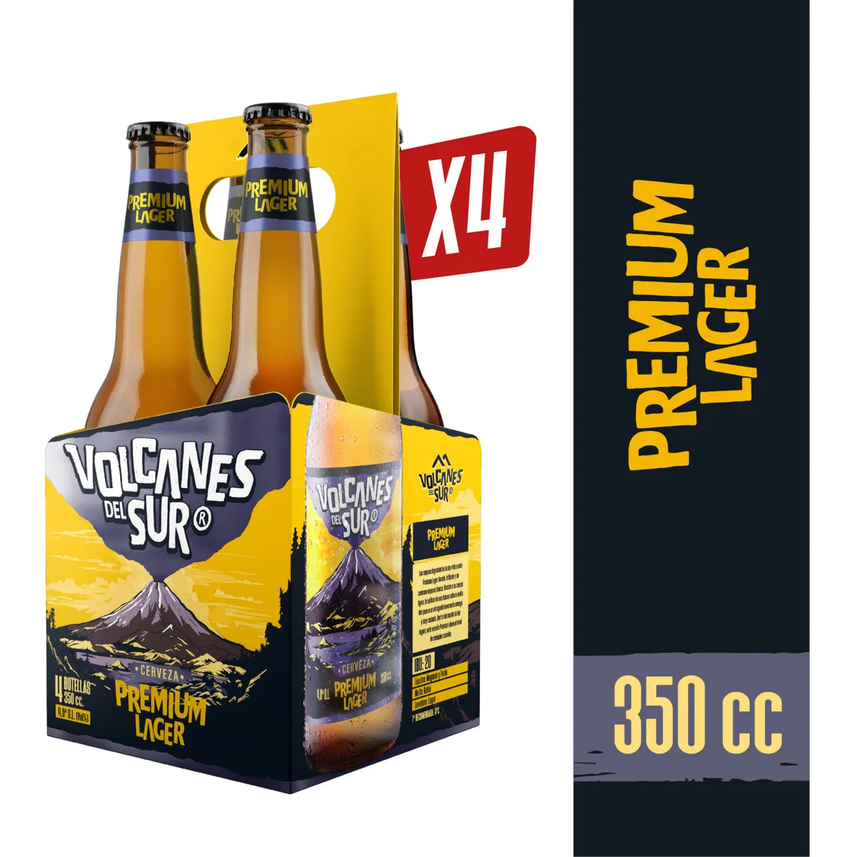 VOLCANES DEL SUR - CER LAGER VOLCANES DEL SUR 5G 4X350 CC