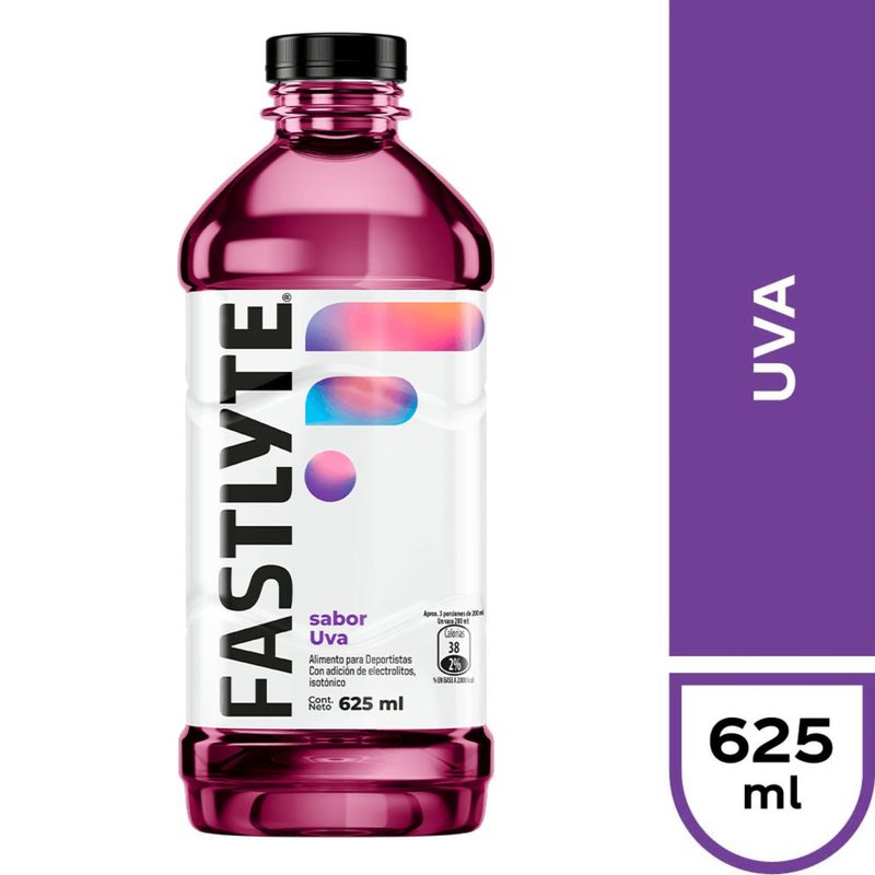 FASTLYTE - Bebida Isotónica Fastlyte Uva 625 cc