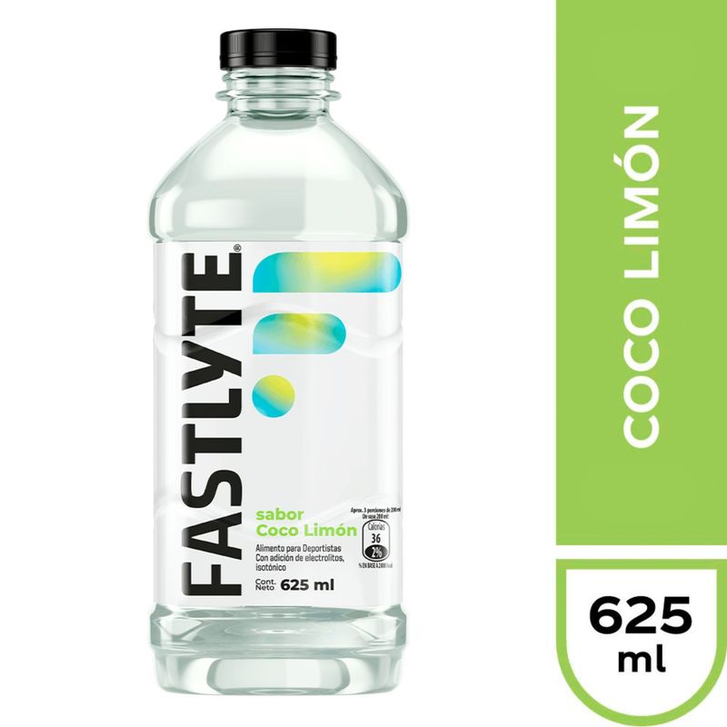 FASTLYTE - Bebida Isotónica Fastlyte Coco Limón 625 cc