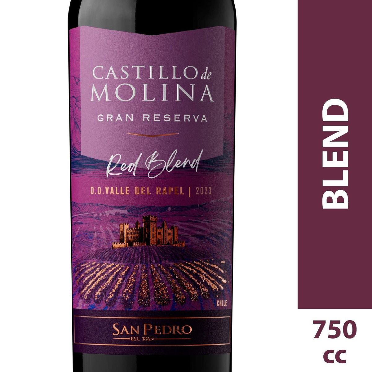 CASTILLO DE MOLINA - Vino Tinto Red Blend Castillo de Molina 750 cc