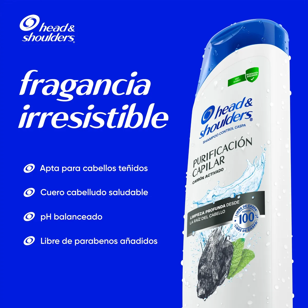  - Shampoo Purificación Capilar Carbón Head & Shoulders 650 ml