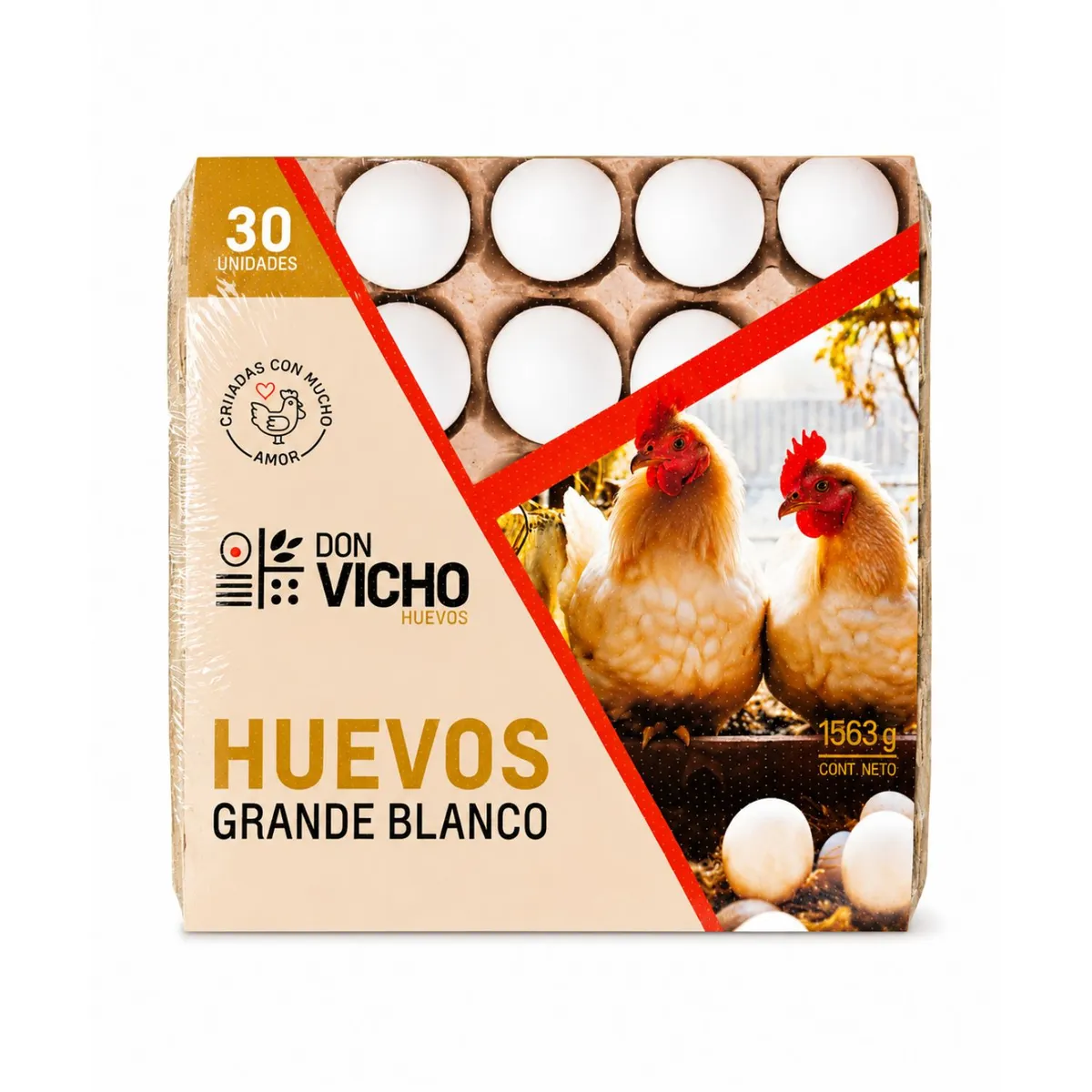 DON VICHO - Huevos Blanco Grandes Don Vicho 30 Un