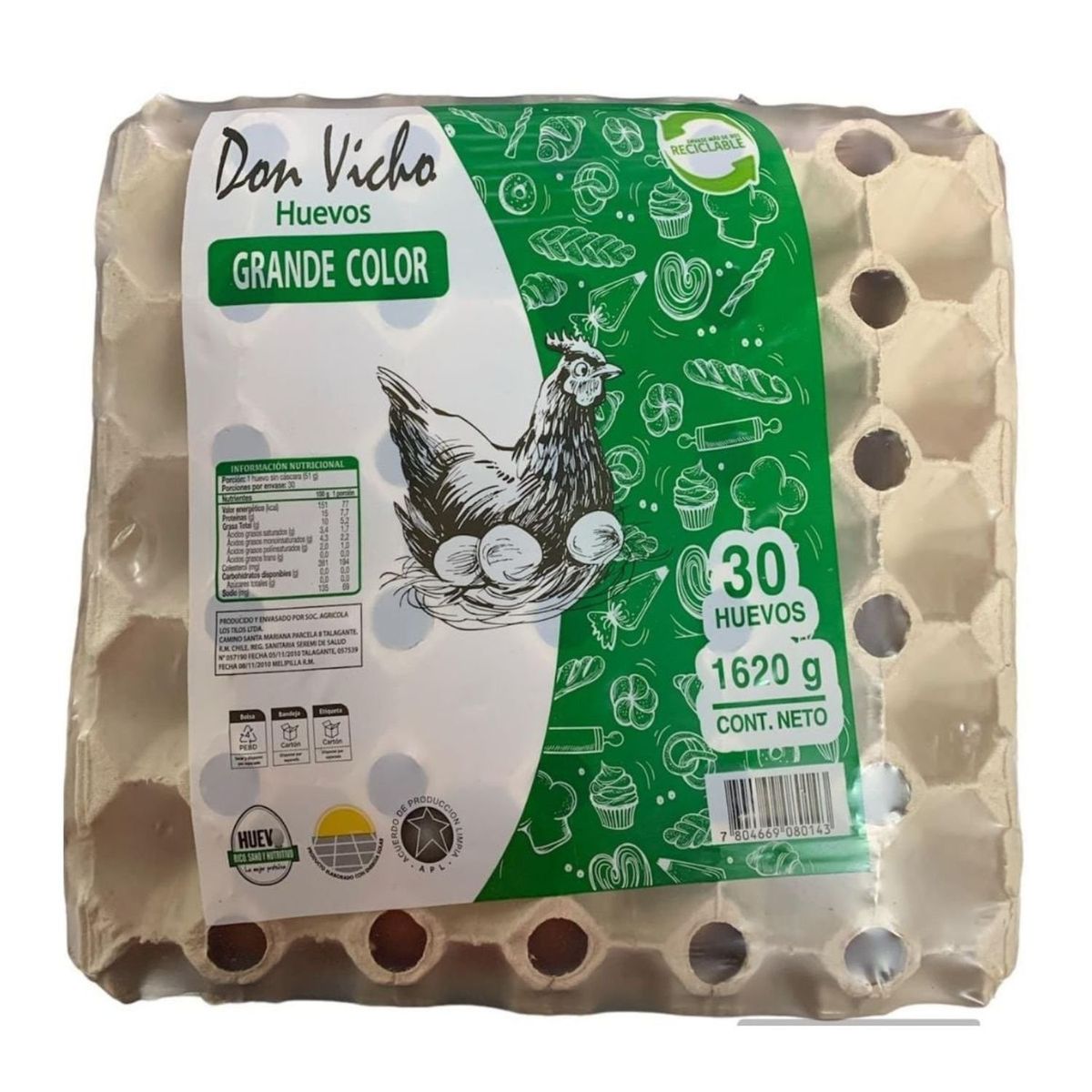 DON VICHO - Huevos de Color Grandes Don Vicho 30 Un